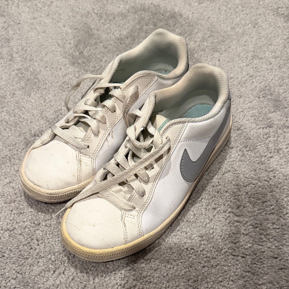 Nike White and Gray Women's Sneakers